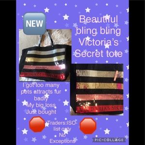 🆕 Victoria’s Secret Sequence tote bag
